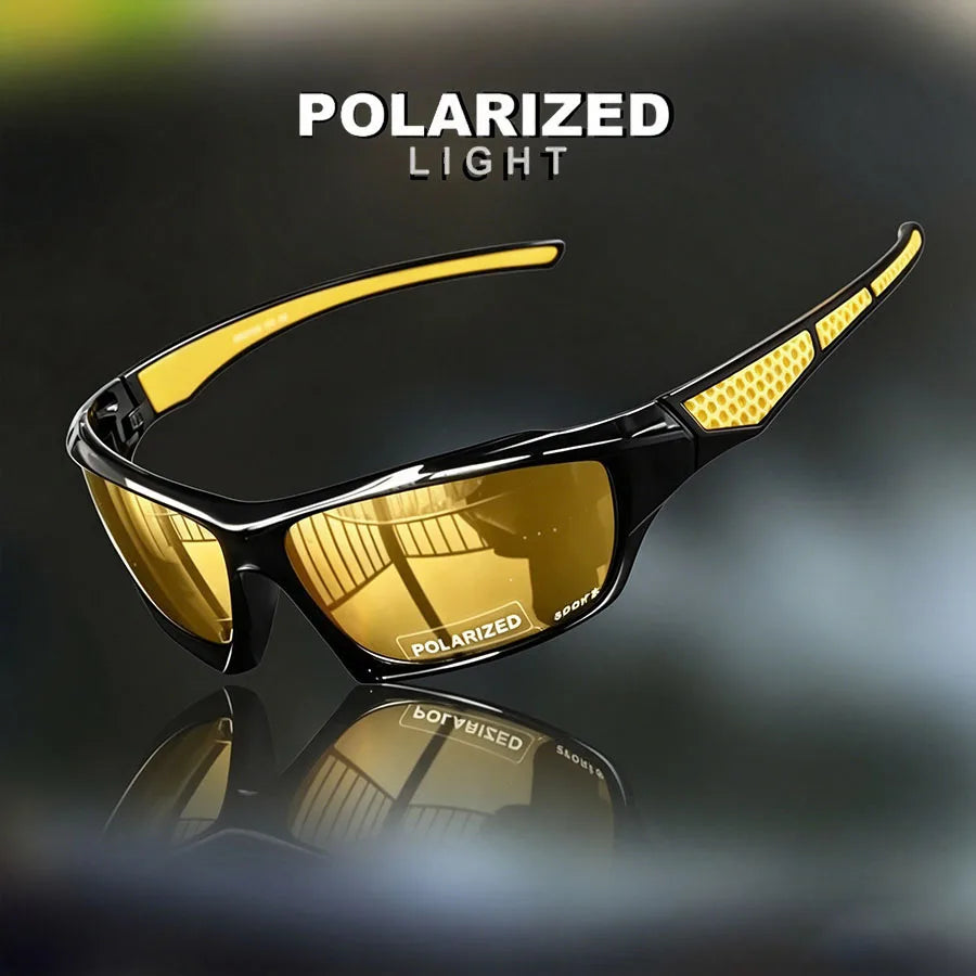 Polarized Sports Sunglasses — UV400 Round Frame for Men & Women