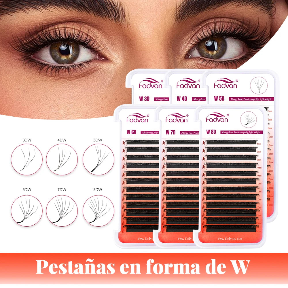 FADVAN Premade Volume Lash Fans — Faux Mink Eyelash Extensions