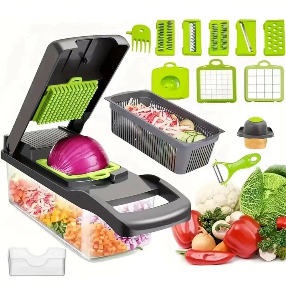 12/16-Piece Multifunctional Vegetable Cutter & Slicer Set