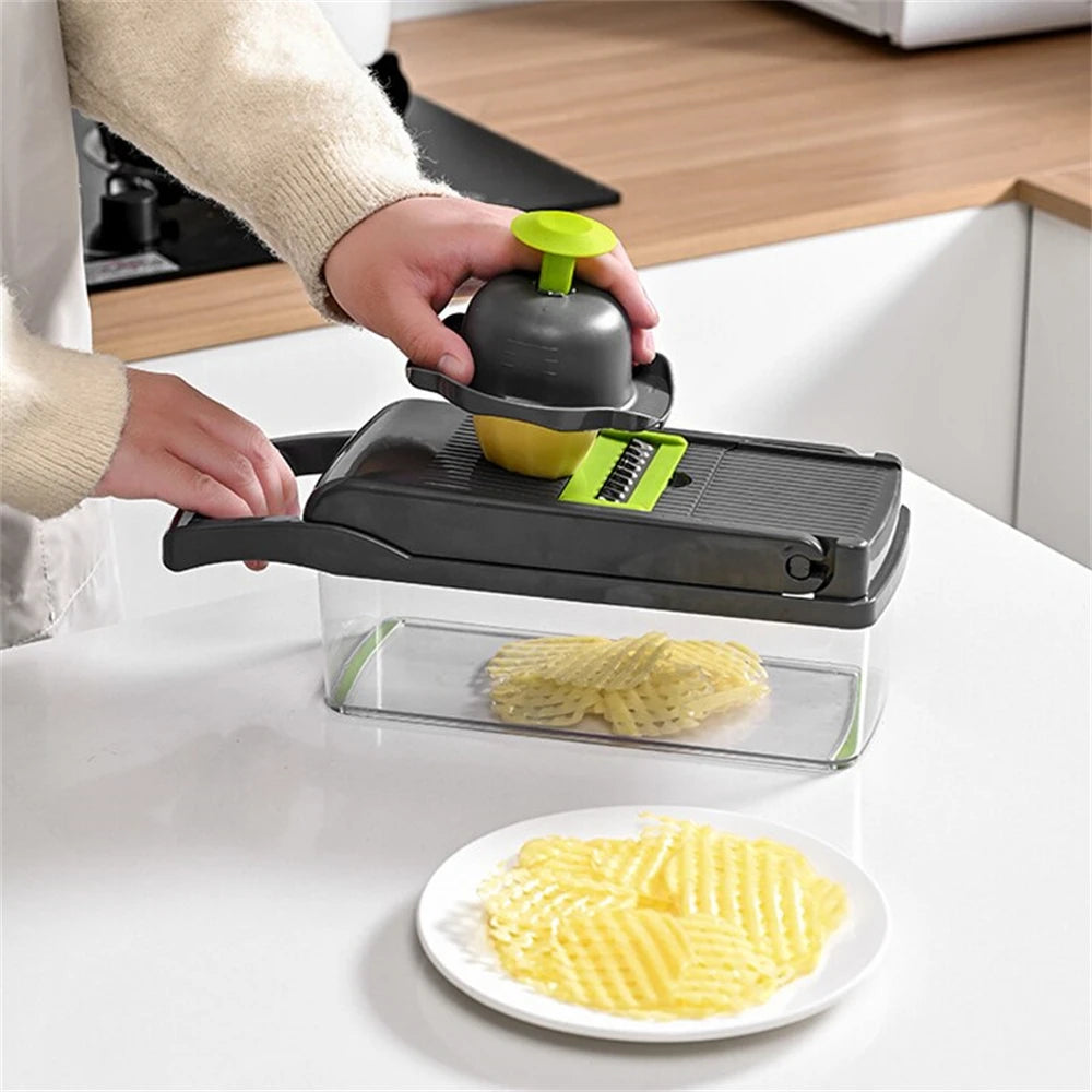 12/16-Piece Multifunctional Vegetable Cutter & Slicer Set