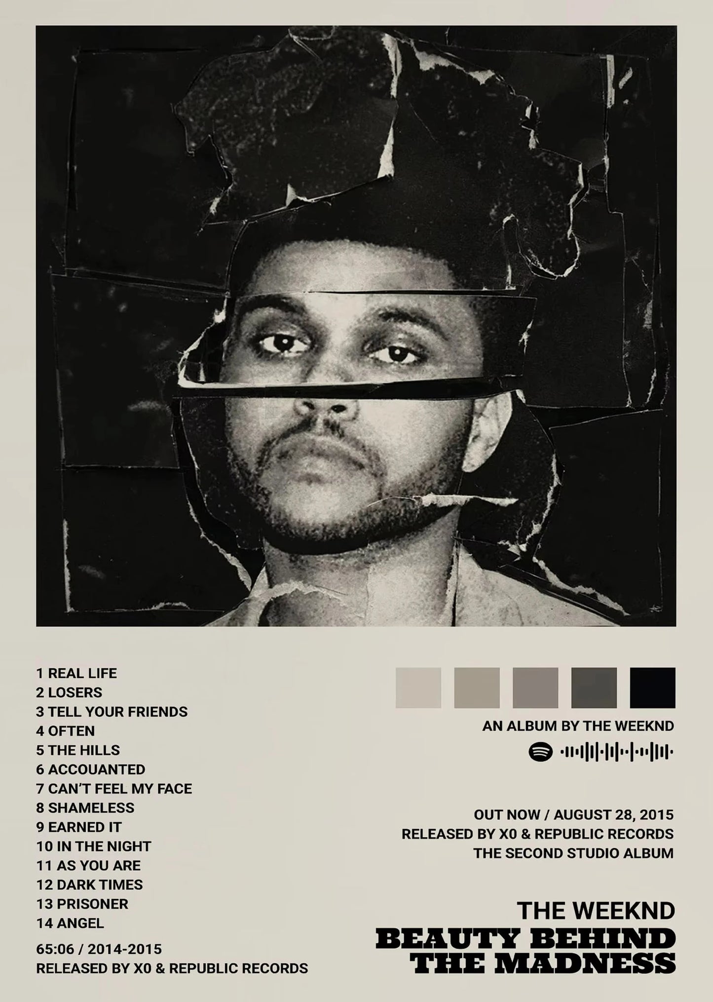 The Weeknd Hip Hop Canvas Wall Art — Music Poster Print for Home Decor