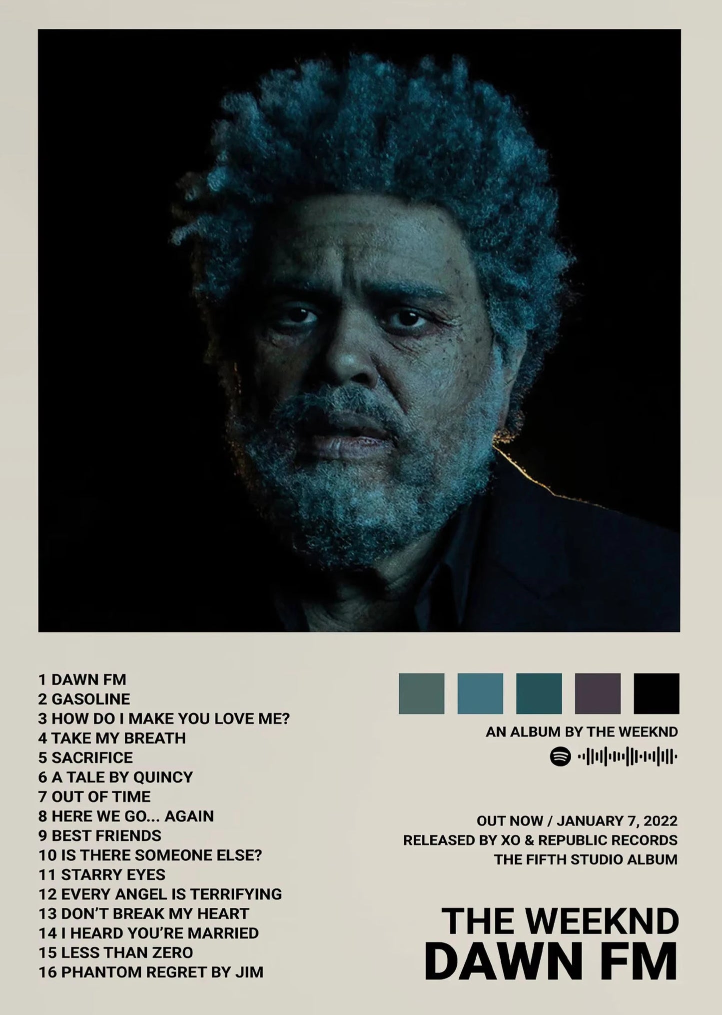 The Weeknd Hip Hop Canvas Wall Art — Music Poster Print for Home Decor
