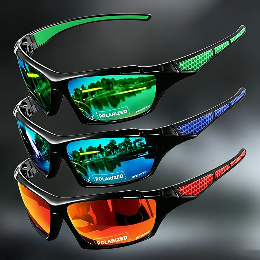 Polarized Sports Sunglasses — UV400 Round Frame for Men & Women