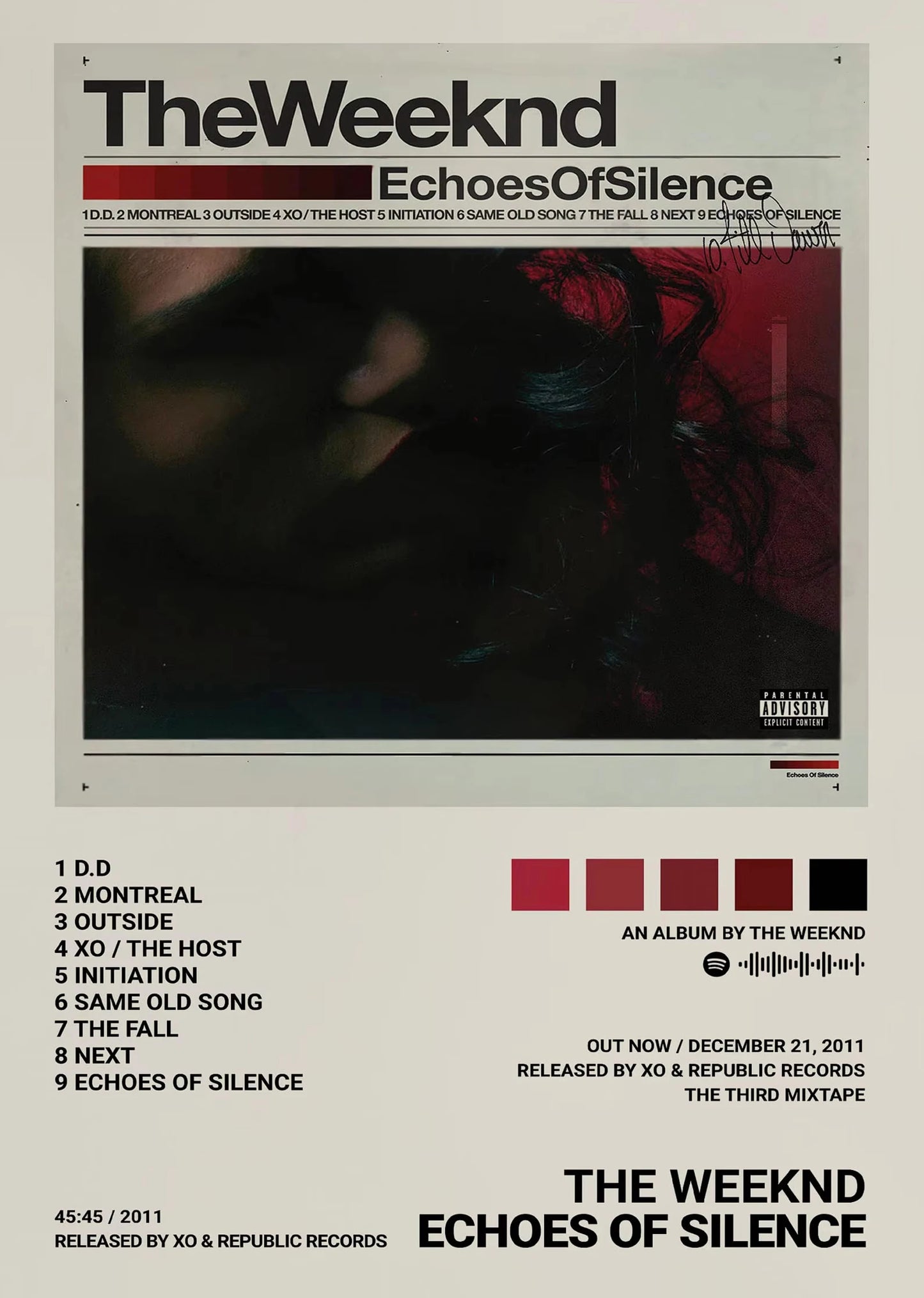 The Weeknd Hip Hop Canvas Wall Art — Music Poster Print for Home Decor