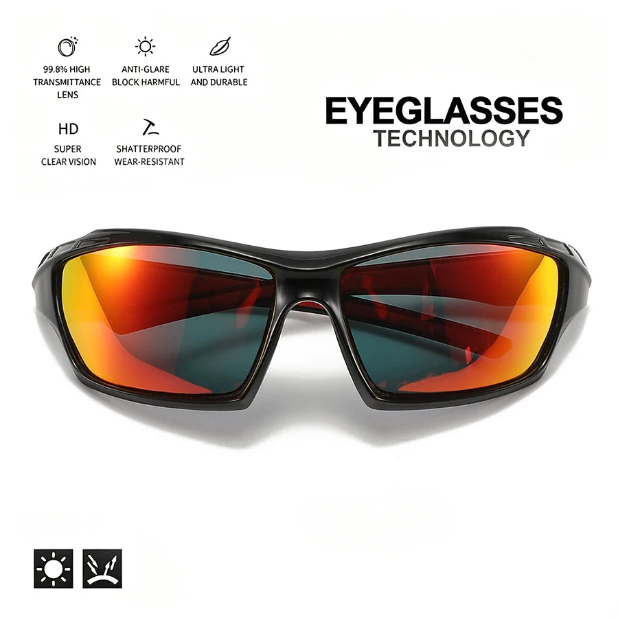 Polarized Sports Sunglasses — UV400 Round Frame for Men & Women