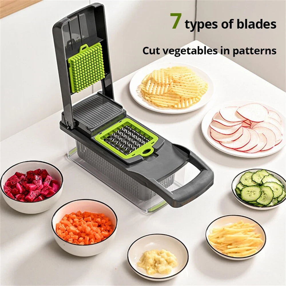 12/16-Piece Multifunctional Vegetable Cutter & Slicer Set