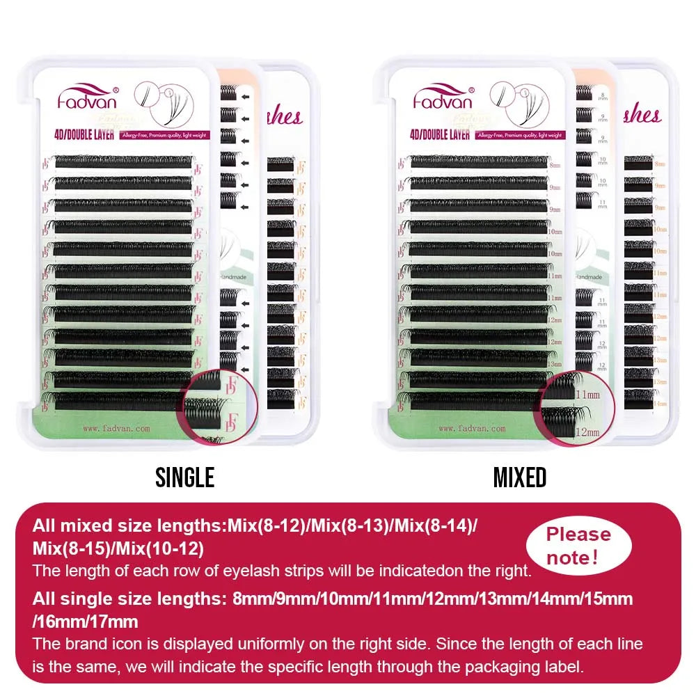 FADVAN Premade Volume Lash Fans — Faux Mink Eyelash Extensions