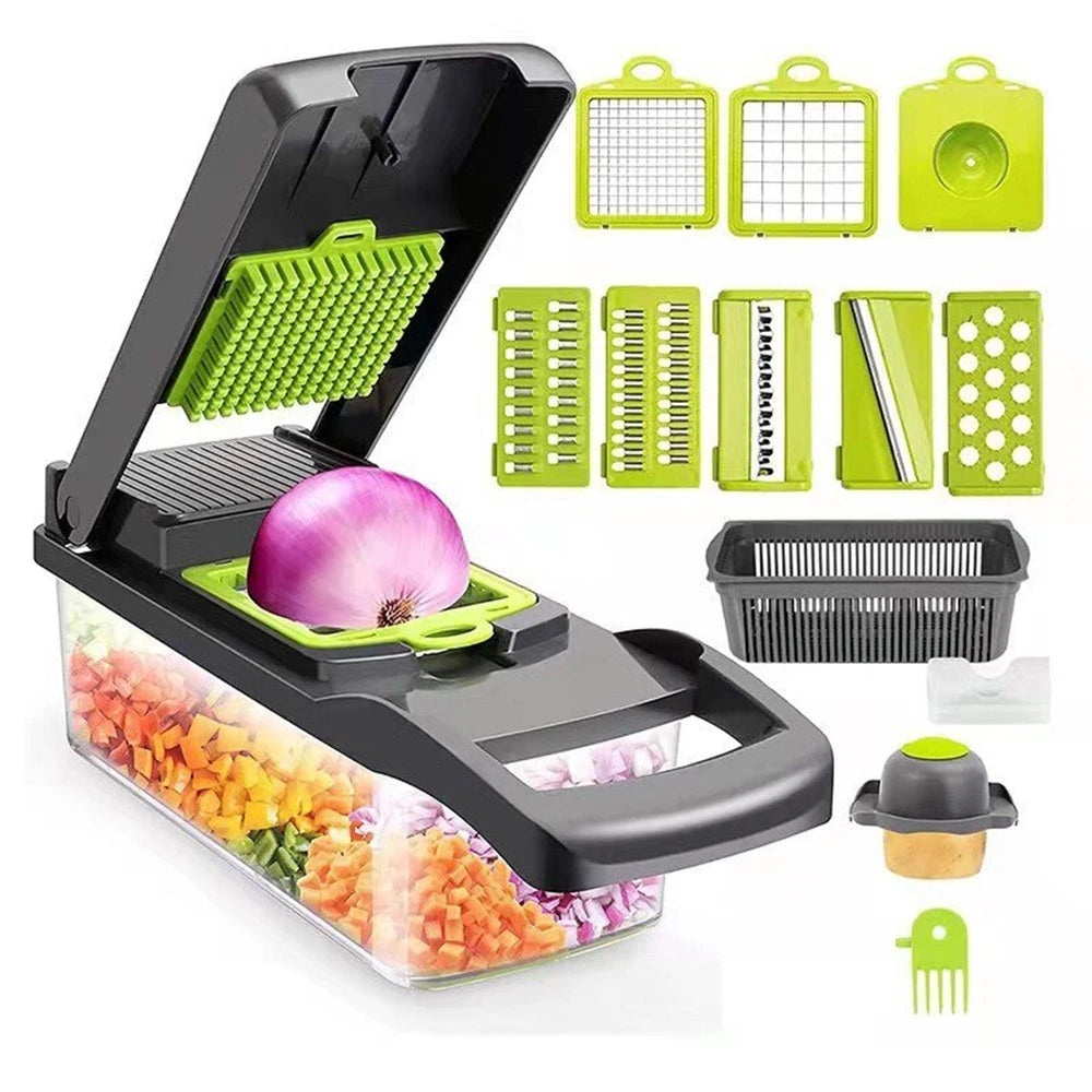 12/16-Piece Multifunctional Vegetable Cutter & Slicer Set