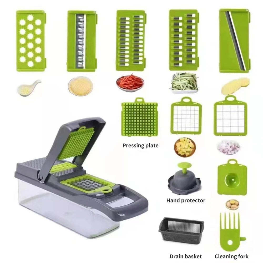 12/16-Piece Multifunctional Vegetable Cutter & Slicer Set