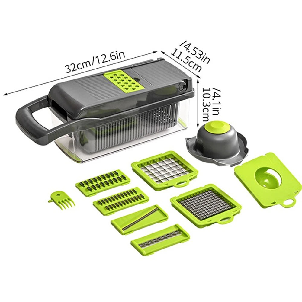 12/16-Piece Multifunctional Vegetable Cutter & Slicer Set