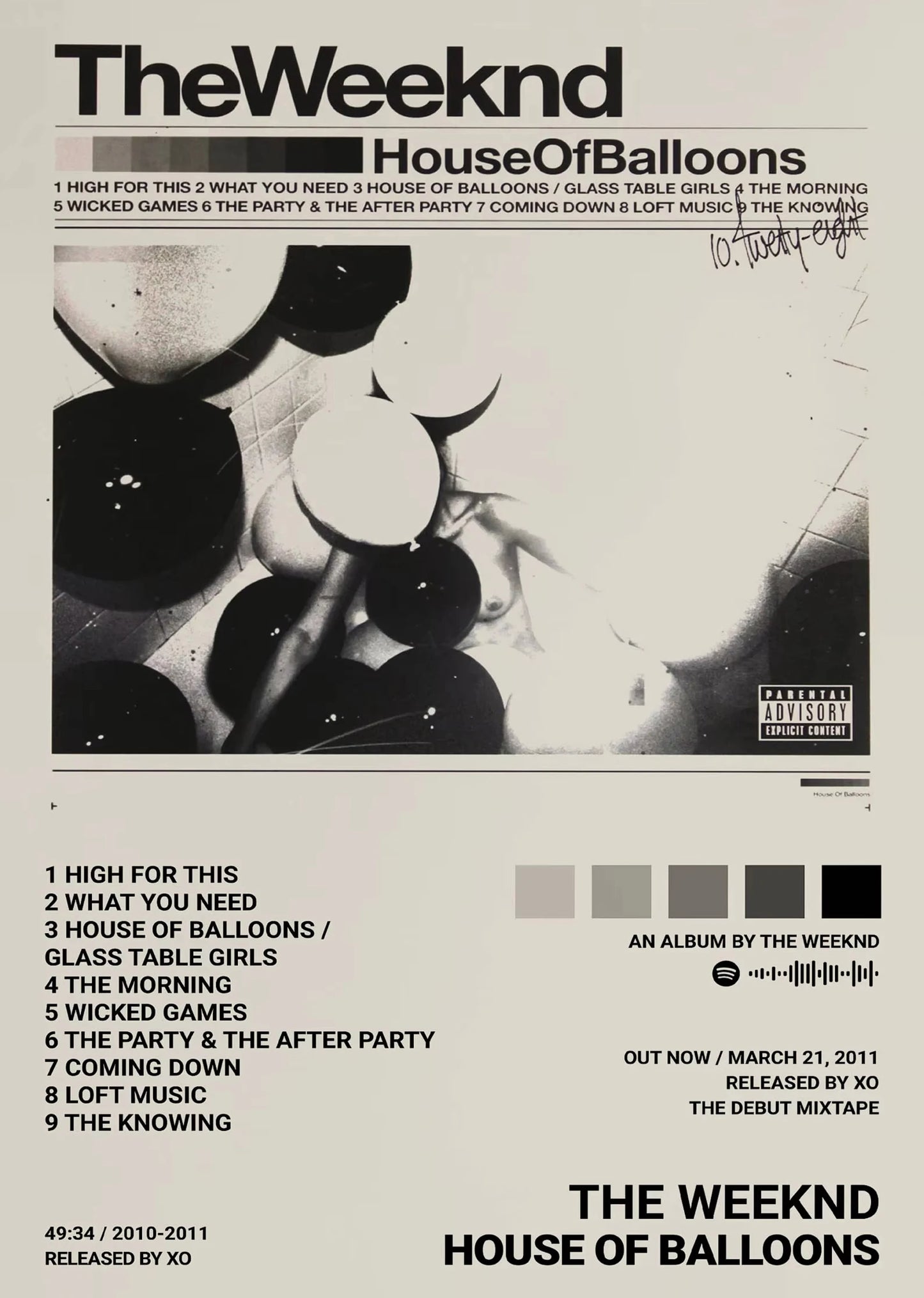 The Weeknd Hip Hop Canvas Wall Art — Music Poster Print for Home Decor